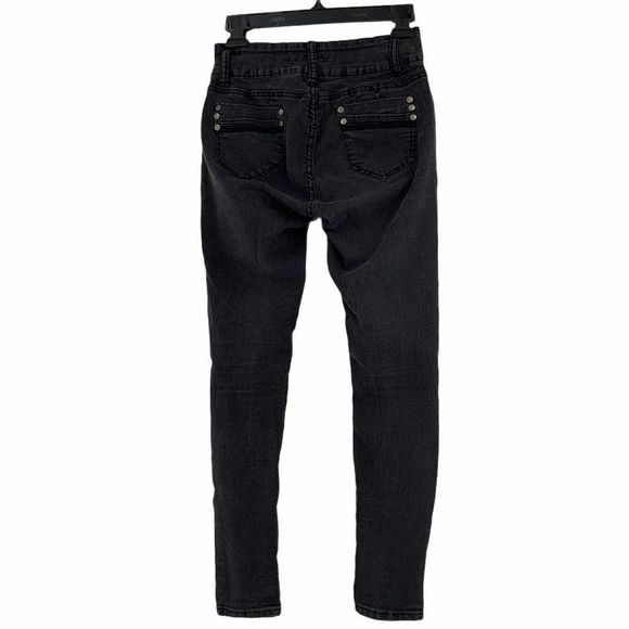 Women's Hailey Jeans 9696 Size 5 Black Skinny Stretch Ankle - Picture 3 of 7